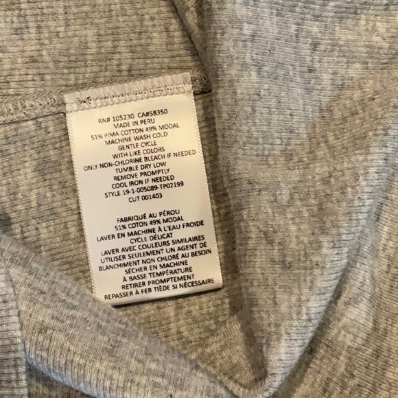 Current/Elliott The Slim Tank NWTs Grey size 0. - Picture 5 of 7